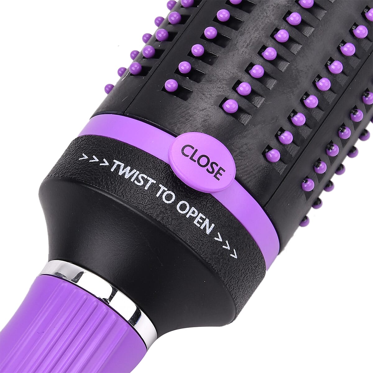 Purple and Black Rotating Easy Clean Comb image number 2