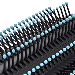 Mint and Black Rotating Easy Clean Comb