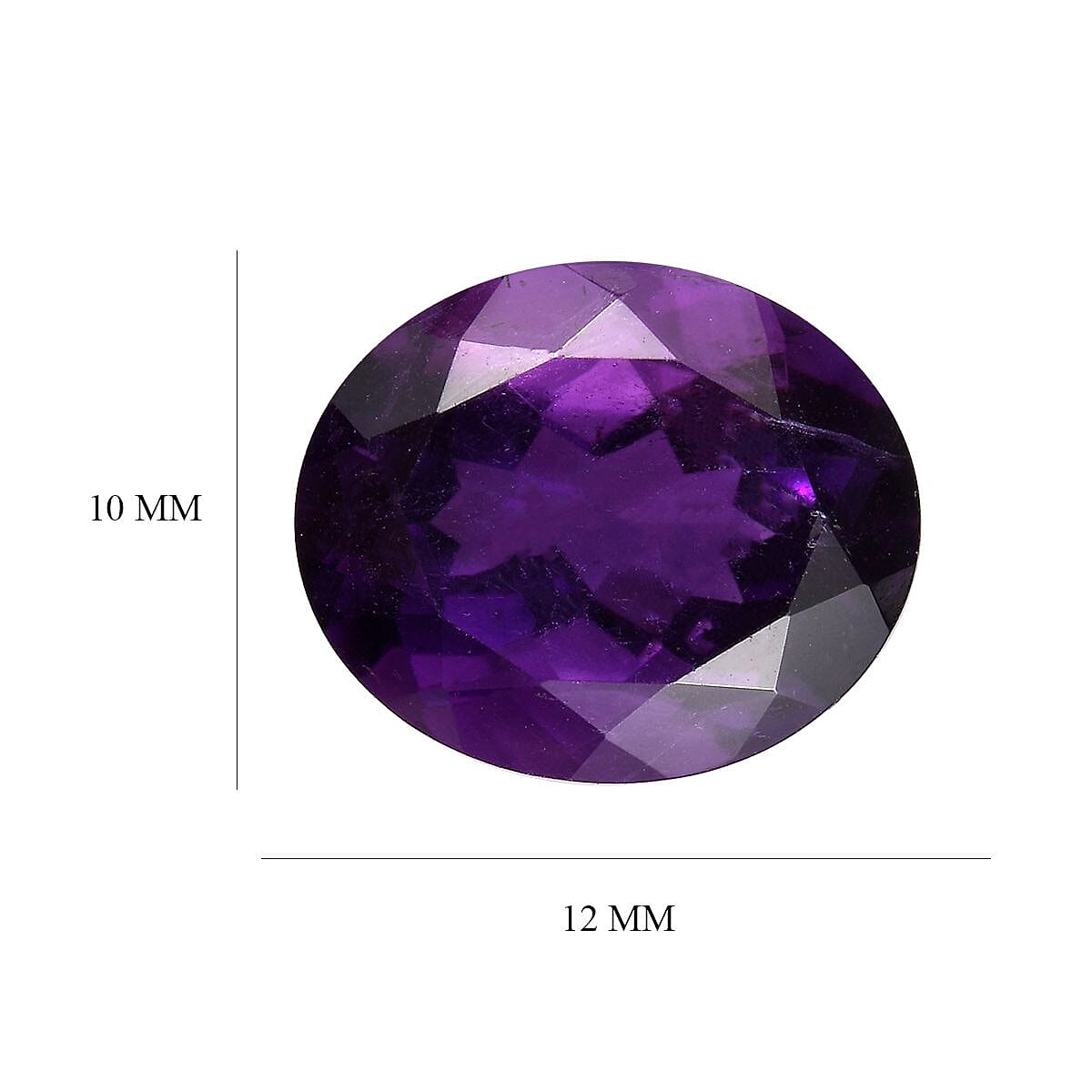 AA African Amethyst (Ovl 12x10 mm) 4.26 ctw image number 4