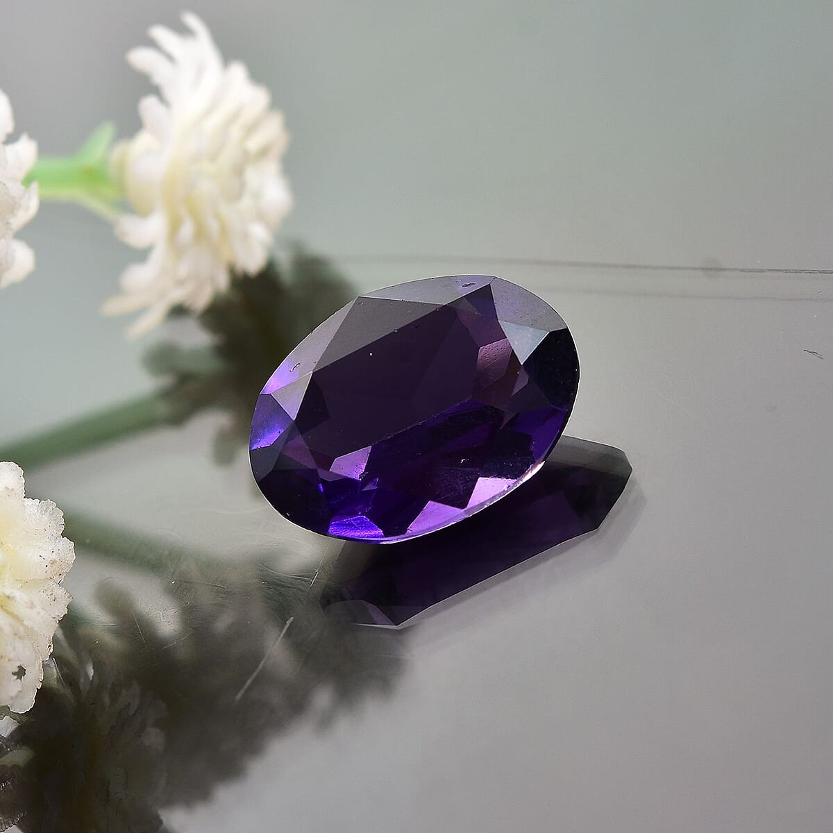 AAA African Amethyst (Ovl 14x10 mm) 4.99 ctw image number 1