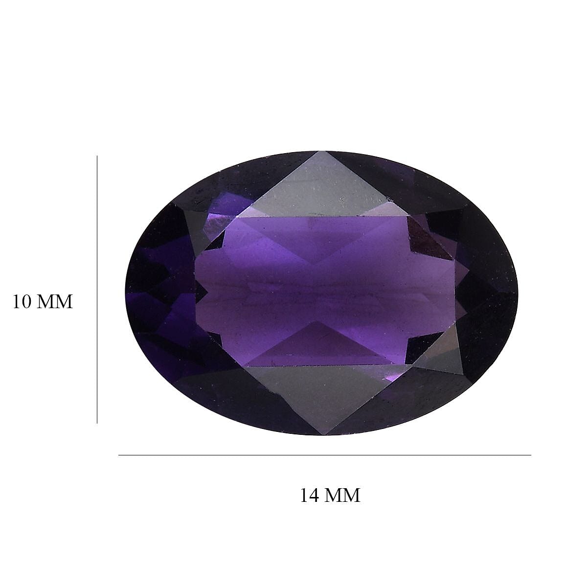 AAA African Amethyst (Ovl 14x10 mm) 4.99 ctw image number 4