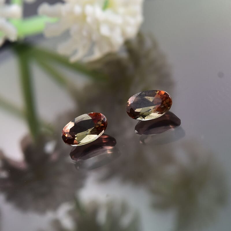 AA Jenipapo Andalusite Set of 2 (Ovl 5x3 mm) 0.40 ctw