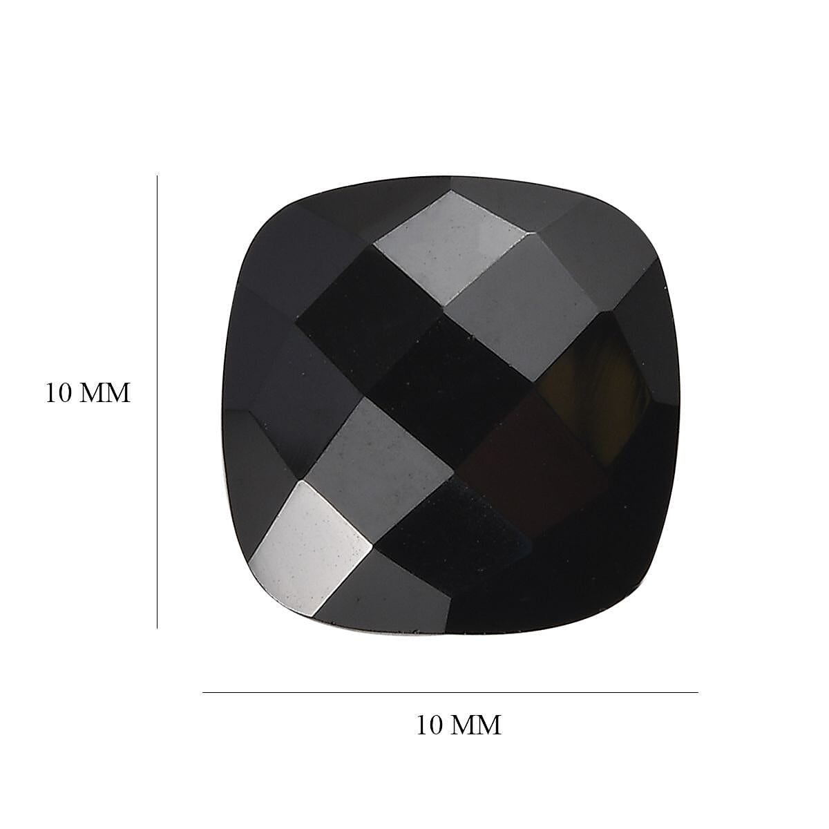 Thai Black Spinel Set of 2 (Cush 10x10 mm) 10.29 ctw image number 4