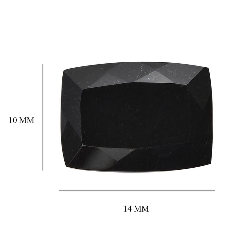Australian Black Tourmaline (Cush 14x10 mm) 6.23 ctw
