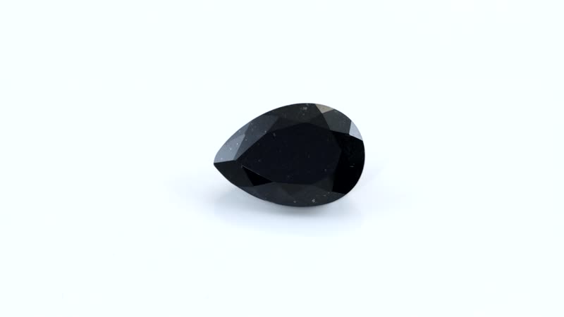 Australian Black Tourmaline (Pear 14x10 mm) 6.13 ctw Loose Gemstone