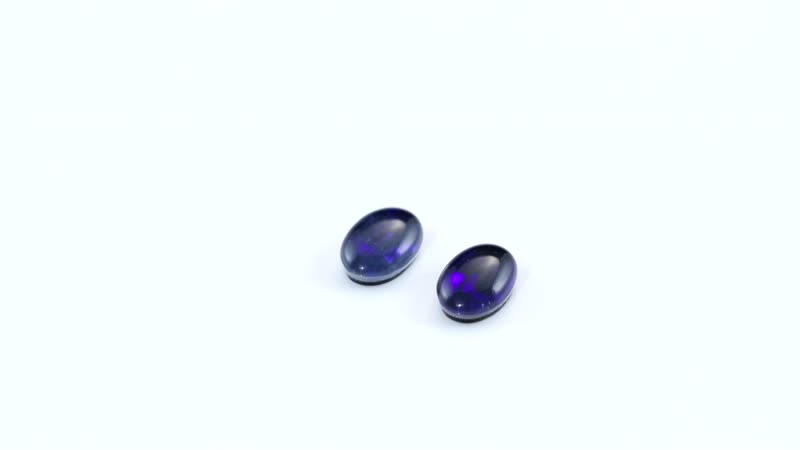Boulder Opal Triplet Set of 2 (Ovl 7x5 mm) 1.07 ctw