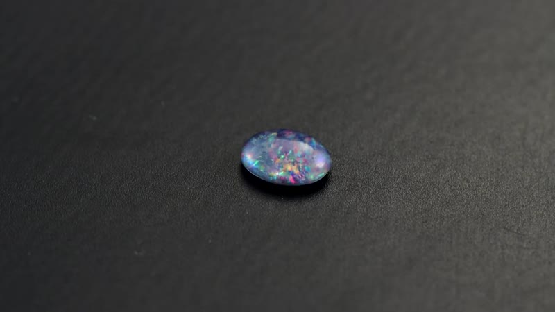 Boulder Opal Triplet (Ovl 9x7 mm) 1.25 ctw
