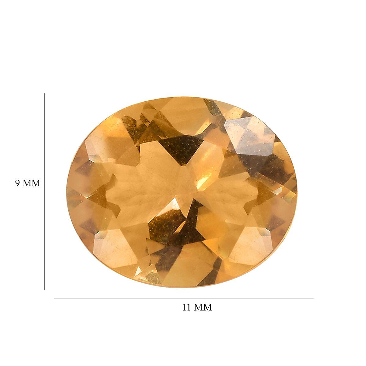 Brazilian Citrine (Ovl 11x9 mm) 2.60 ctw image number 4