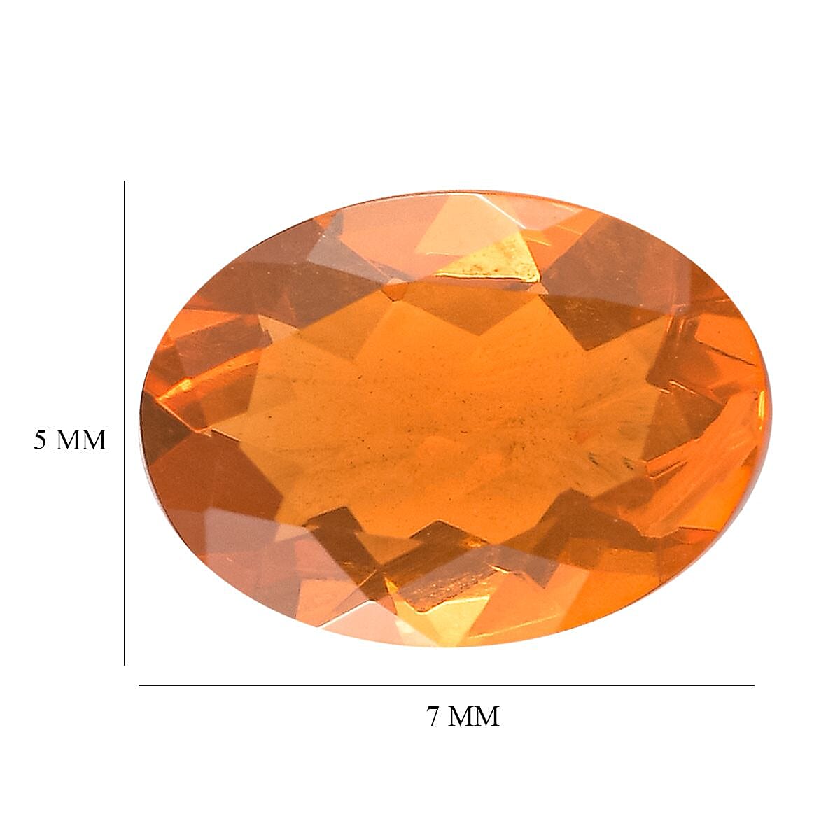 Premium Jalisco Fire Opal (Oval 7x5 mm) 0.50 ctw