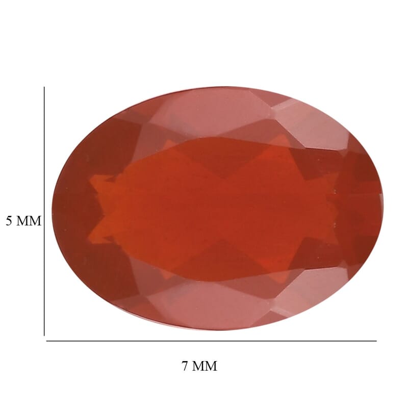 Premium Jalisco Fire Opal (Oval 7x5 mm) 0.51 ctw