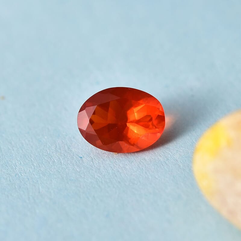 Premium Jalisco Fire Opal (Oval 8x6 mm) 0.88 ctw