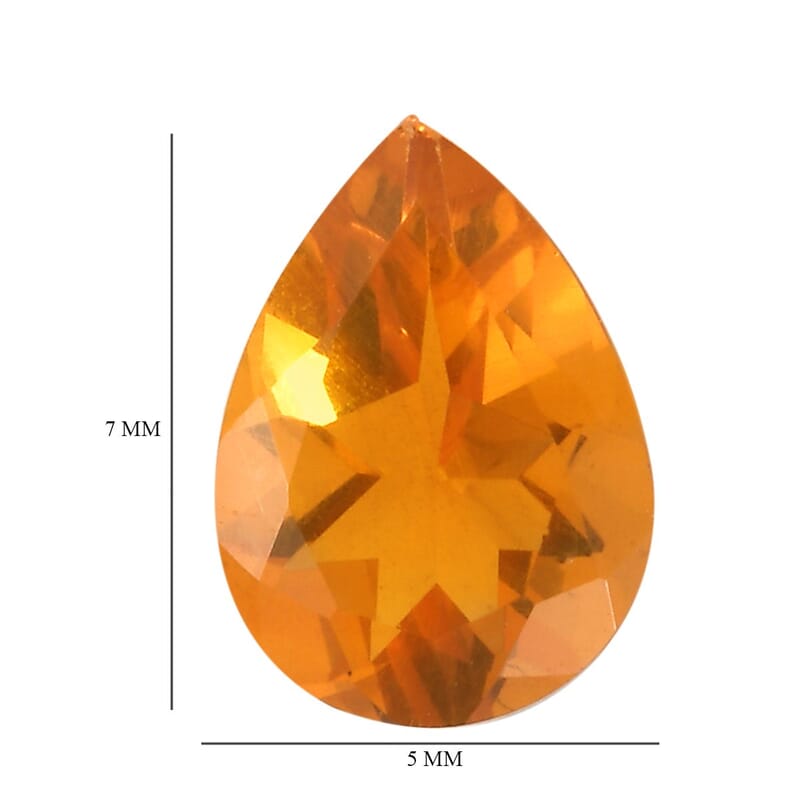 Jalisco Fire Opal (Pear 7x5 mm) 0.39 ctw