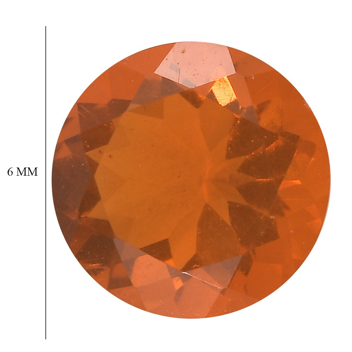 Premium Jalisco Fire Opal (Rnd 6 mm) 0.55 ctw