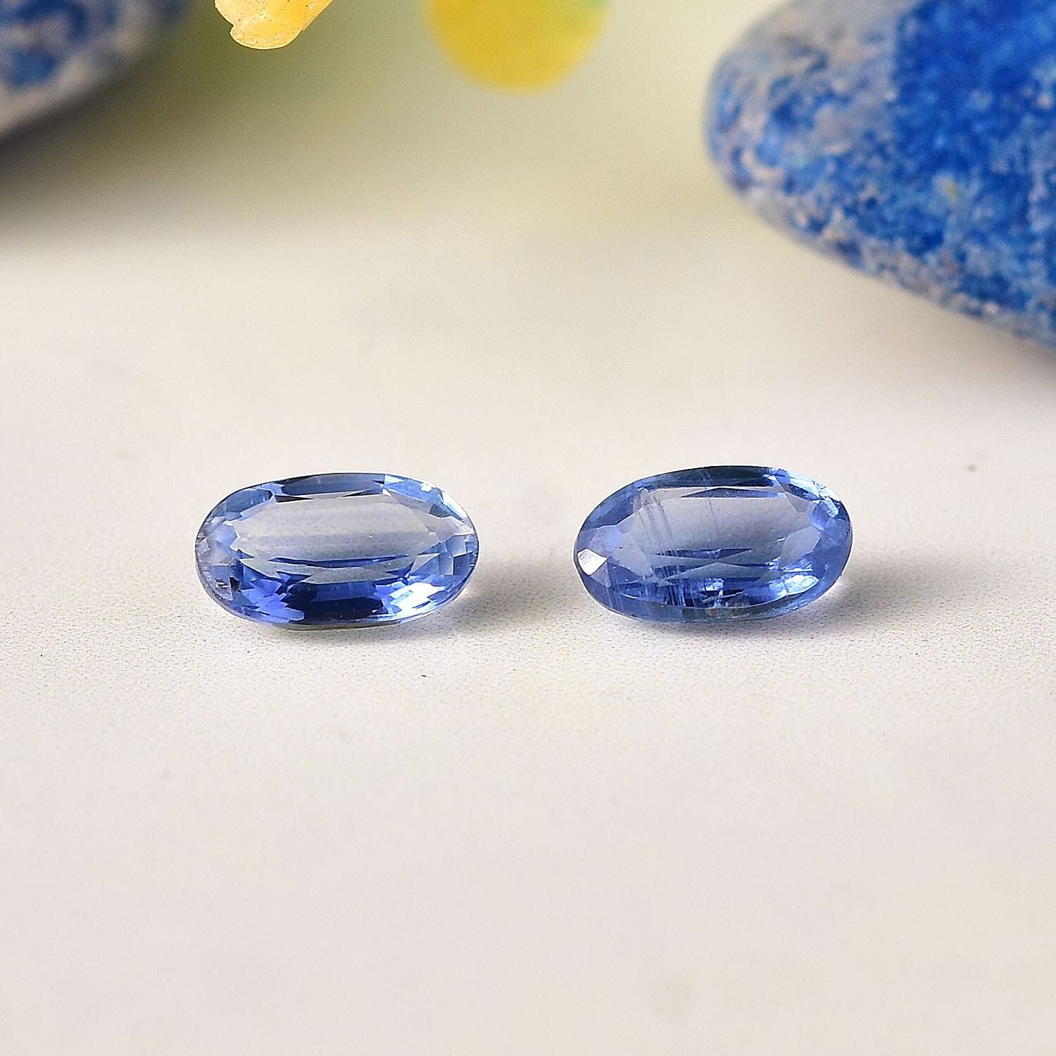 Kashmir Kyanite Set of 2 (Ovl 5x3 mm) 0.56 ctw