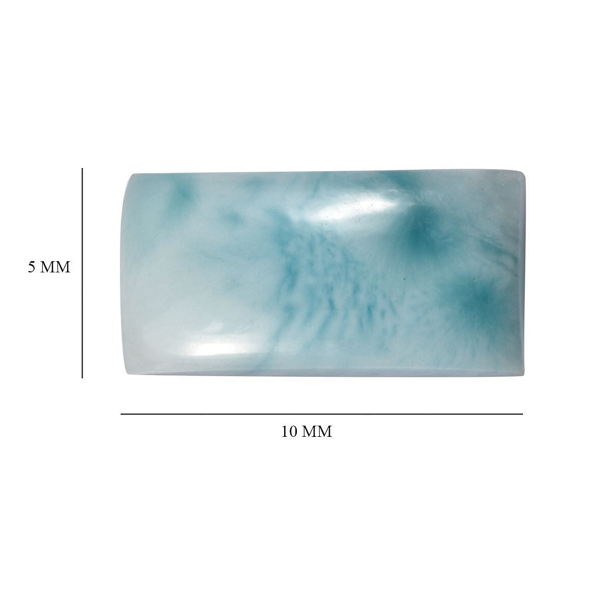 Larimar (Bgt 10x5 mm) 1.71 ctw
