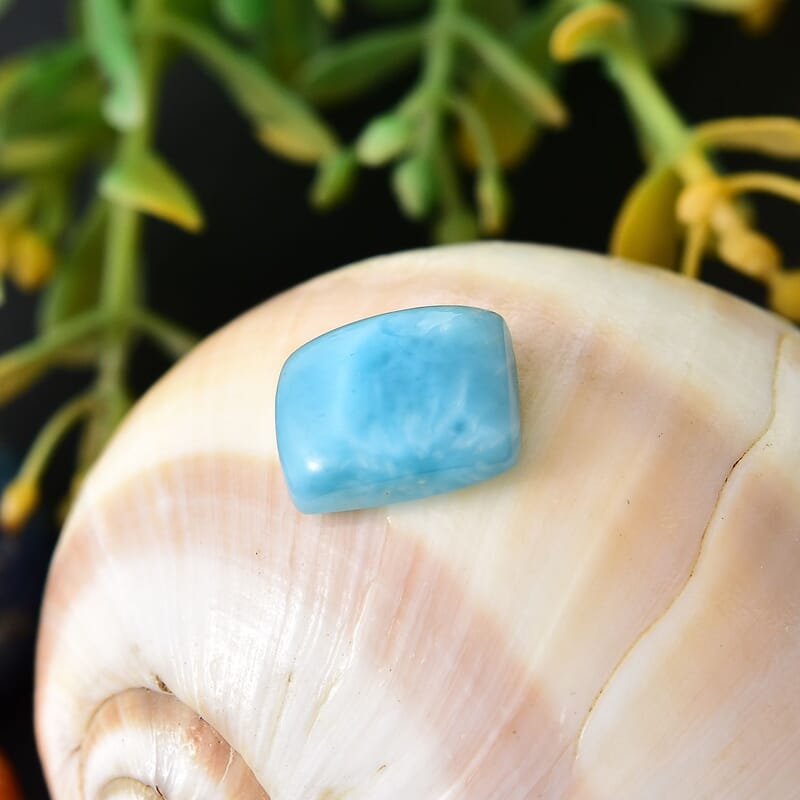 AAA Larimar (Cush 11x9 mm) 3.75 ctw