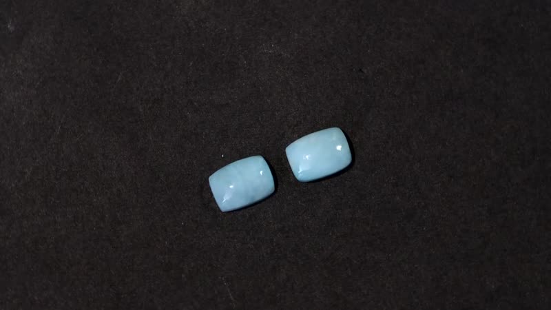 AA Larimar Set of 2 (Cush 7x5 mm) 1.91 ctw