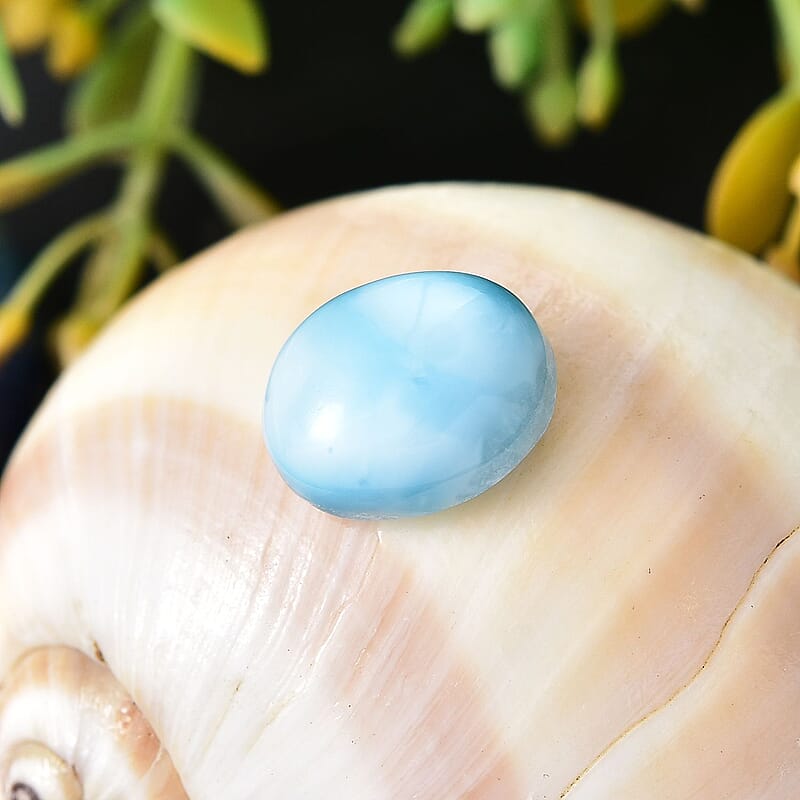 AA Larimar (Oval 12x10 mm) 4.94 ctw