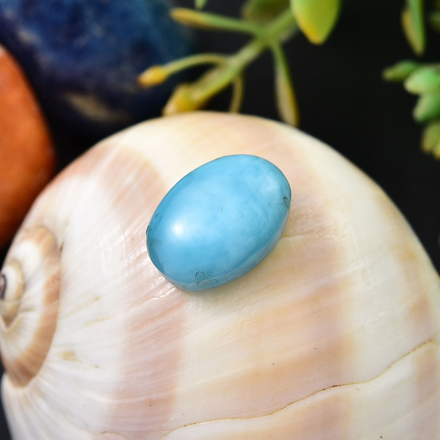 Larimar (Oval 14x10 mm) 6.20 ctw
