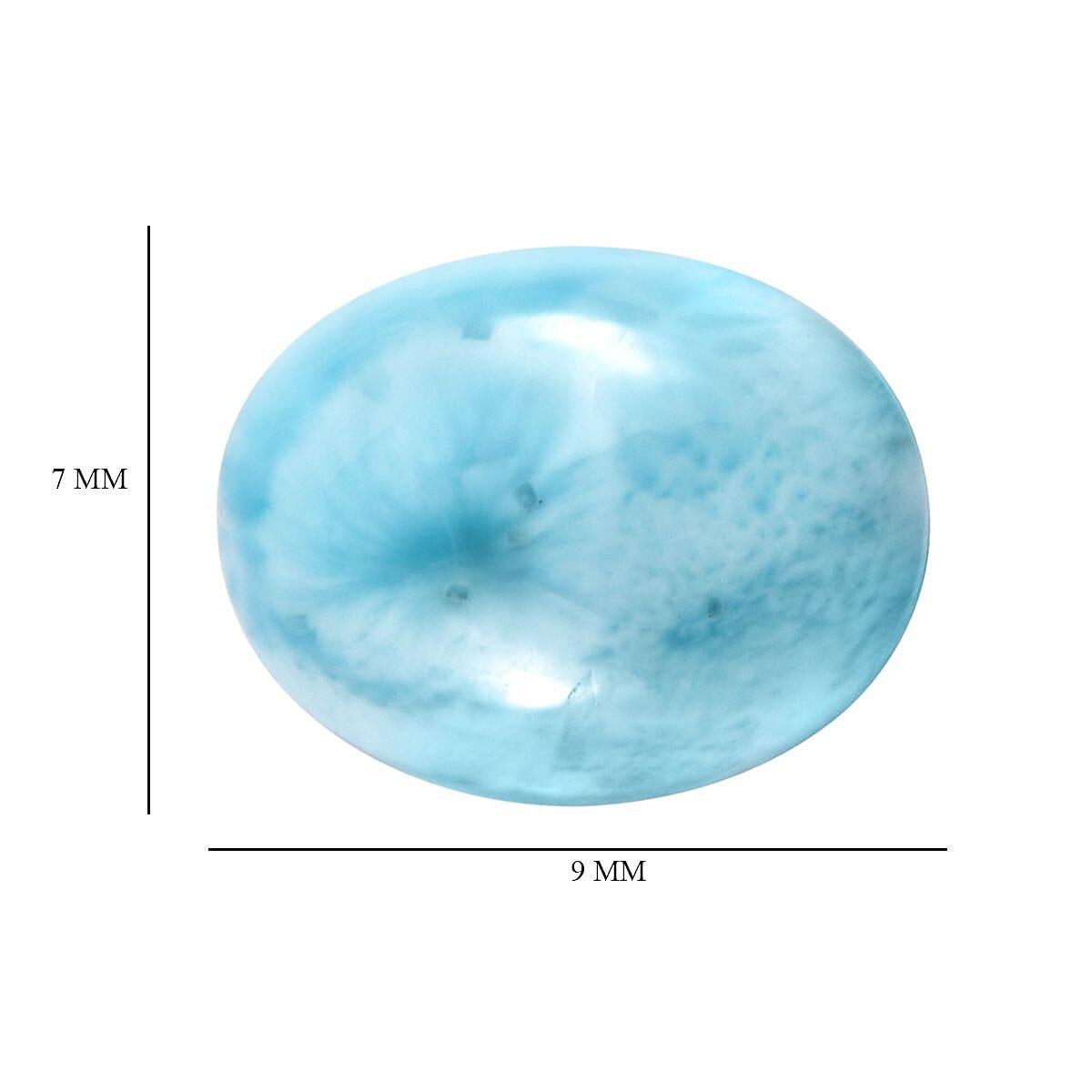 Larimar (Oval 9x7 mm) 1.85 ctw