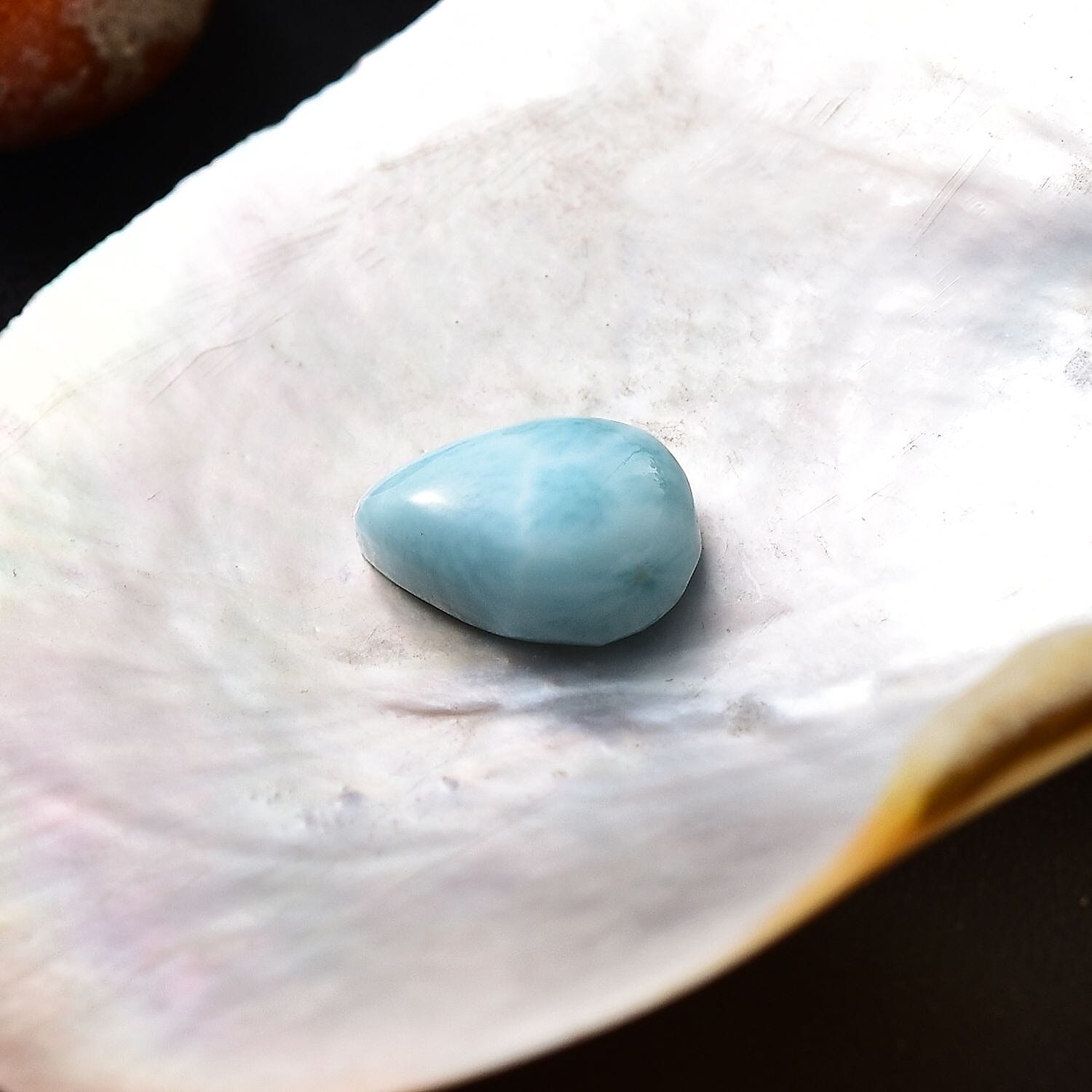 Larimar (Pear 10x7 mm) 1.81 ctw Loose Gemstone