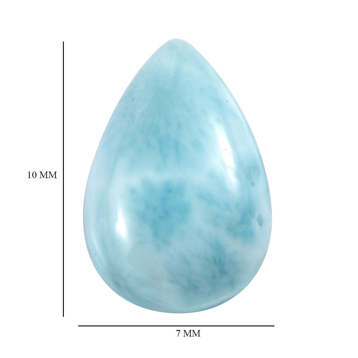 Larimar (Pear 10x7 mm) 1.81 ctw Loose Gemstone