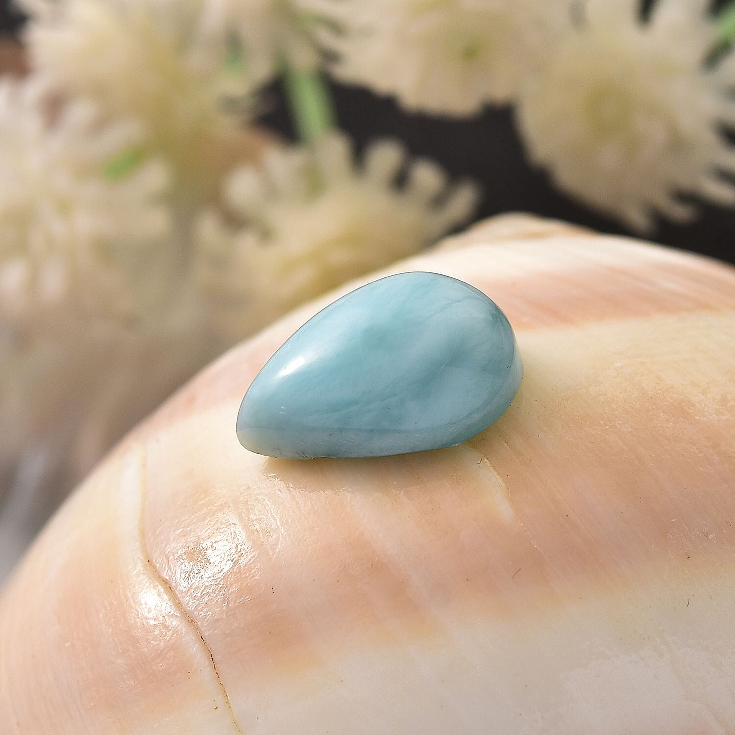 Larimar (Pear 12x8 mm) 3.15 ctw