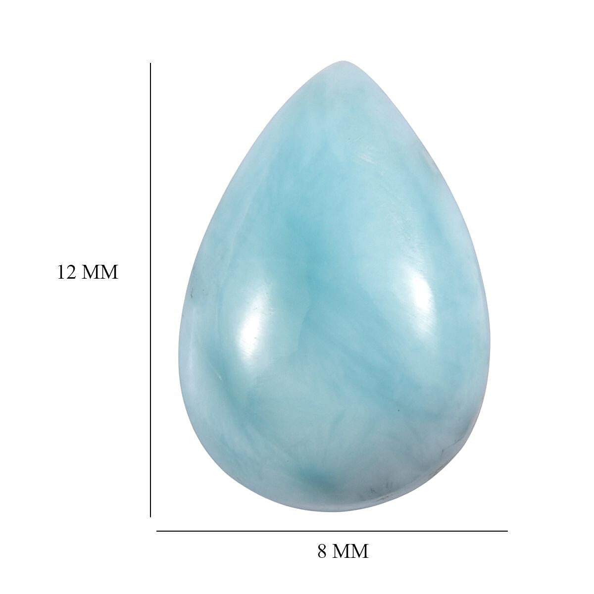 Larimar (Pear 12x8 mm) 3.15 ctw