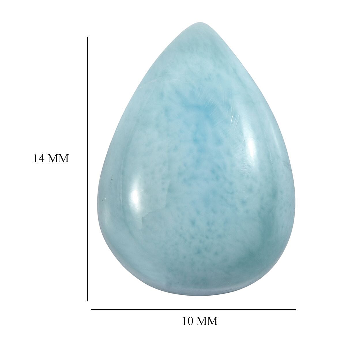 Larimar (Pear 14x10 mm) 6.01 ctw