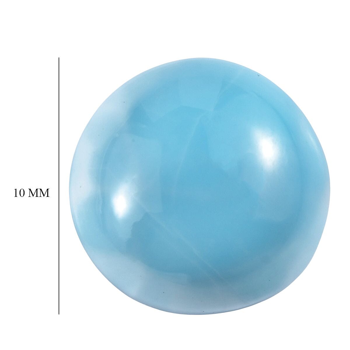 Larimar (Rnd 10 mm) 3.79 ctw