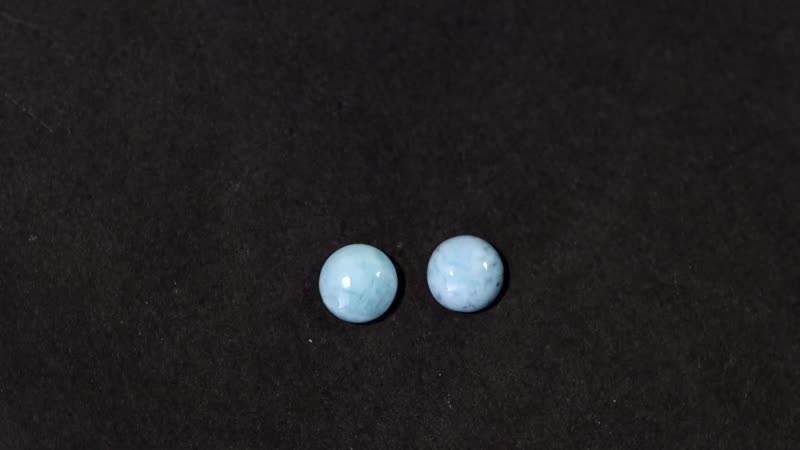 Larimar Set of 2 (Rnd 6 mm) 1.80 ctw
