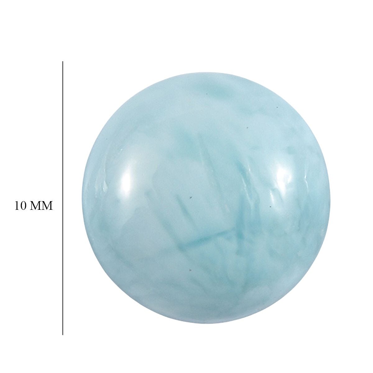 Larimar Set of 2 (Rnd 6 mm) 1.80 ctw