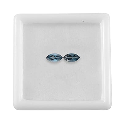 London Blue Topaz Set of 2 (Mrq 6x3 mm) 0.55 ctw