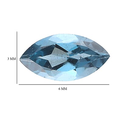 London Blue Topaz Set of 2 (Mrq 6x3 mm) 0.55 ctw