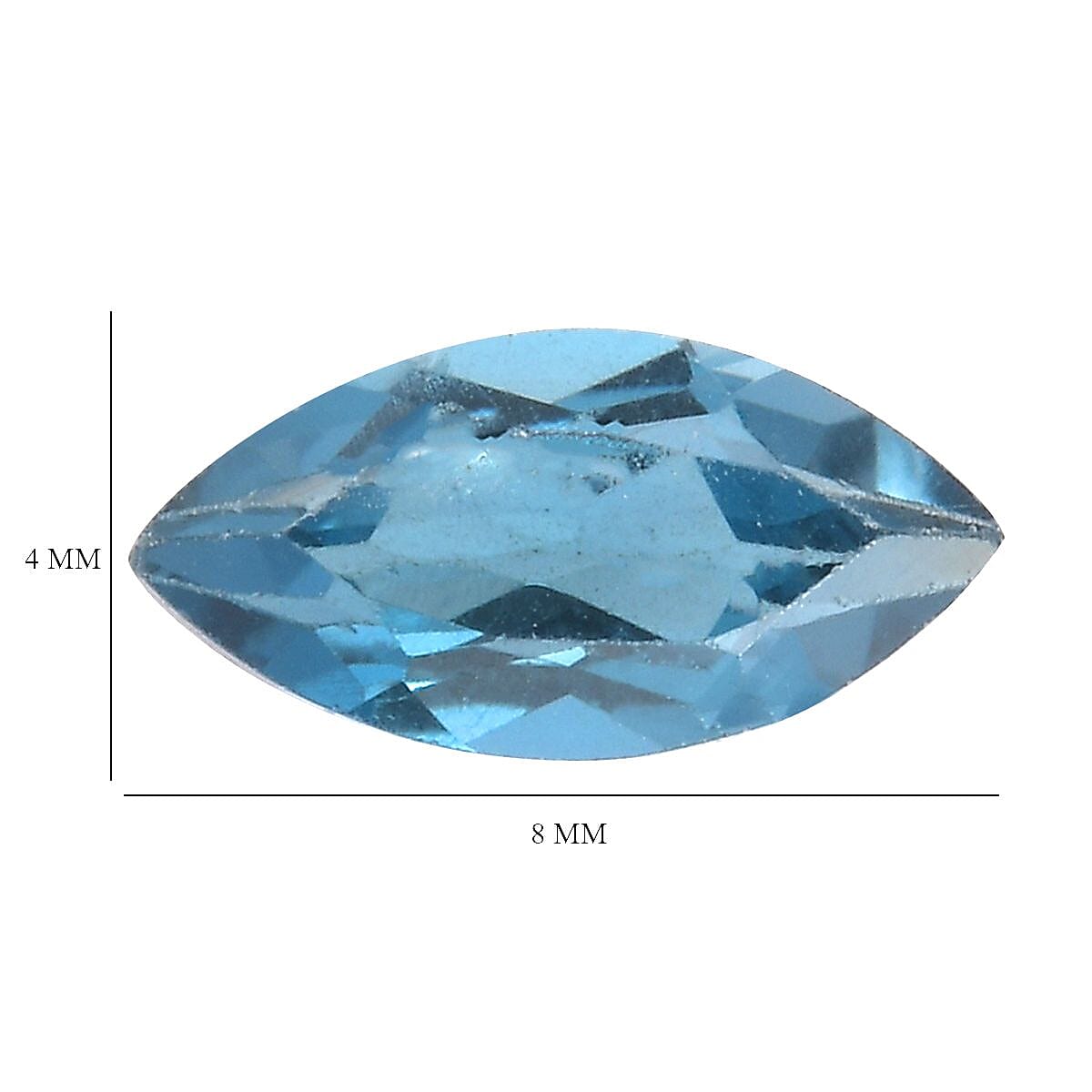 London Blue Topaz (Mrq 8x4 mm) 0.58 ctw