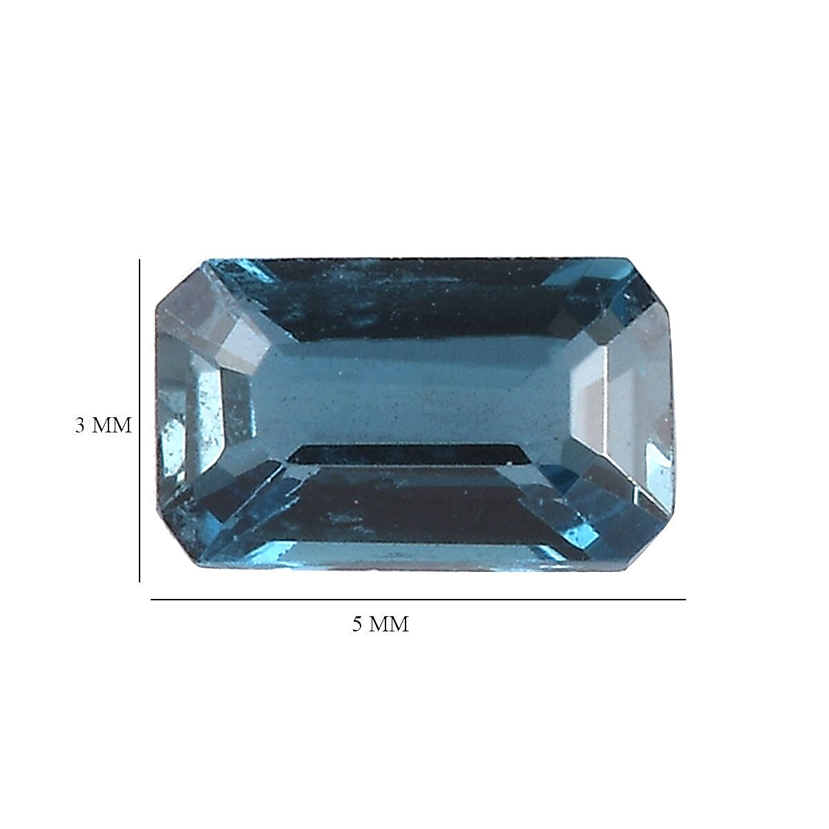 London Blue Topaz Set of 2 (Oct 5x3 mm) 0.60 ctw Loose Gemstone