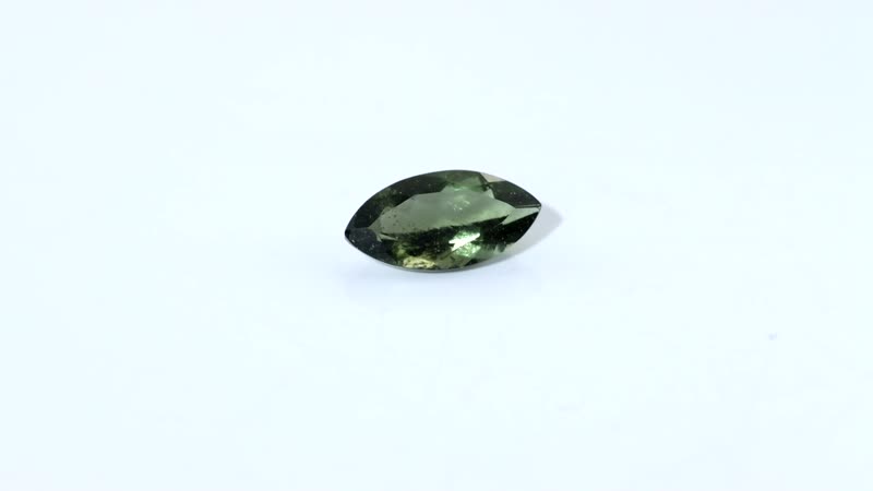 AA Bohemian Moldavite (Mrq 10x5 mm) 0.74 ctw