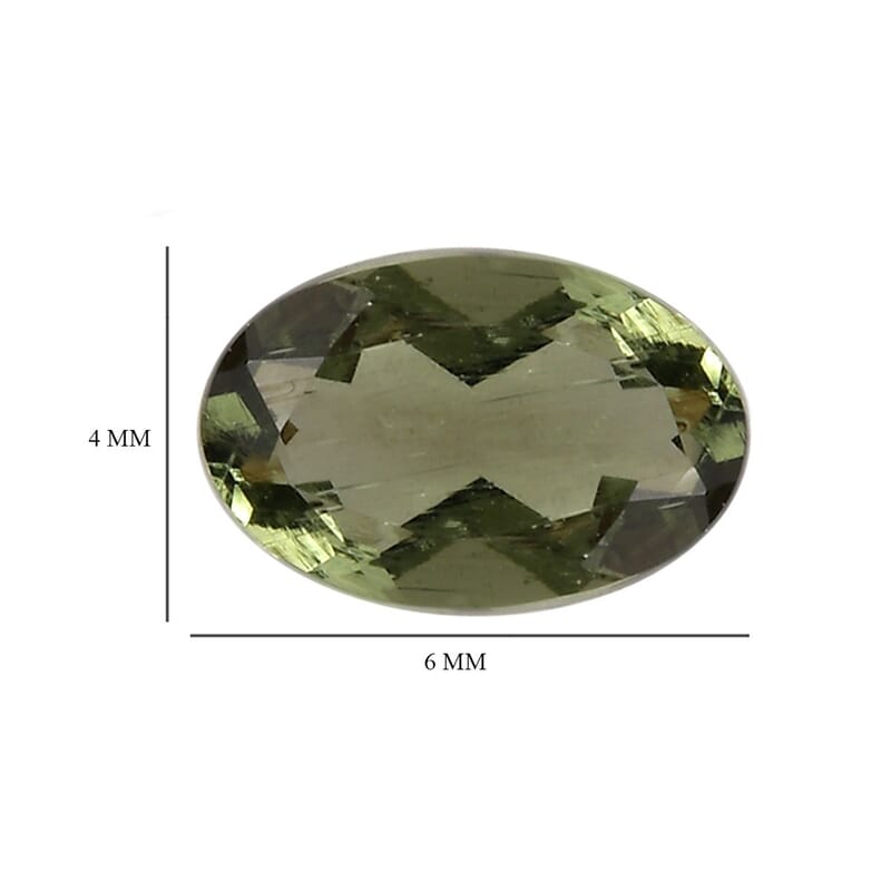 Bohemian Moldavite Set of 2 (Ovl 6x4 mm) 0.69 ctw