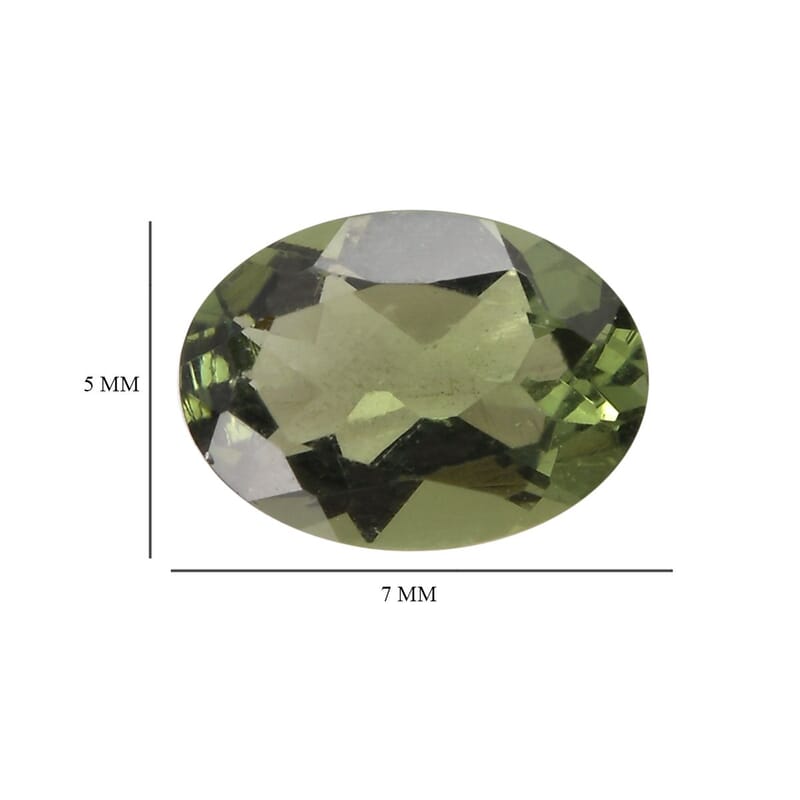 AA Bohemian Moldavite (Ovl 7x5 mm) 0.52 ctw