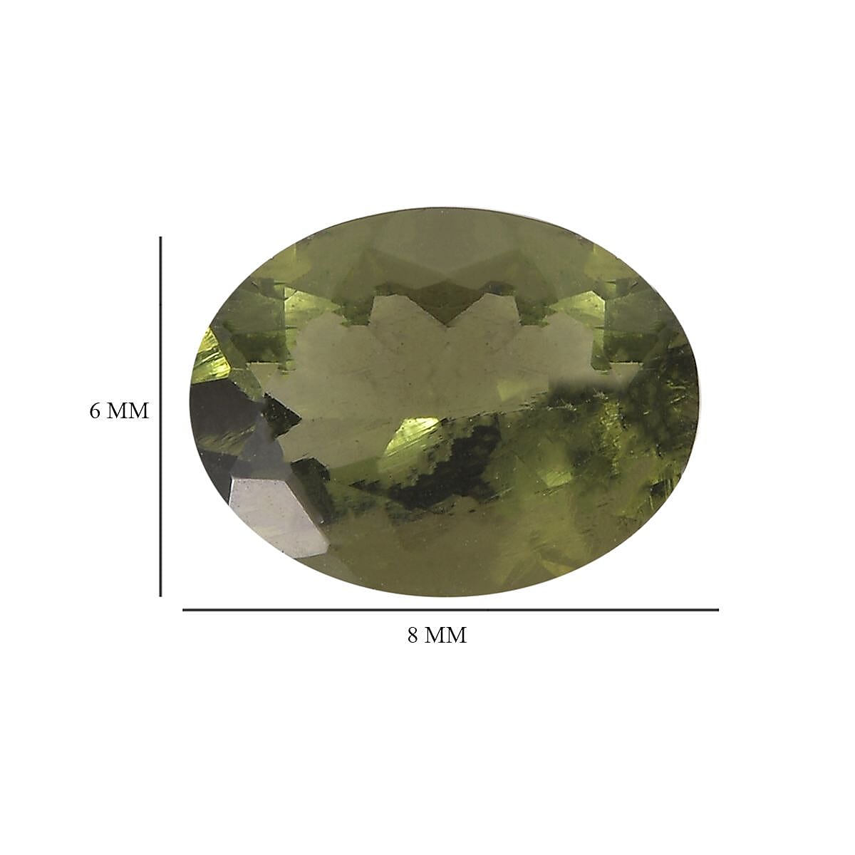 AA Bohemian Moldavite (Ovl 8x6 mm) 0.86 ctw image number 4