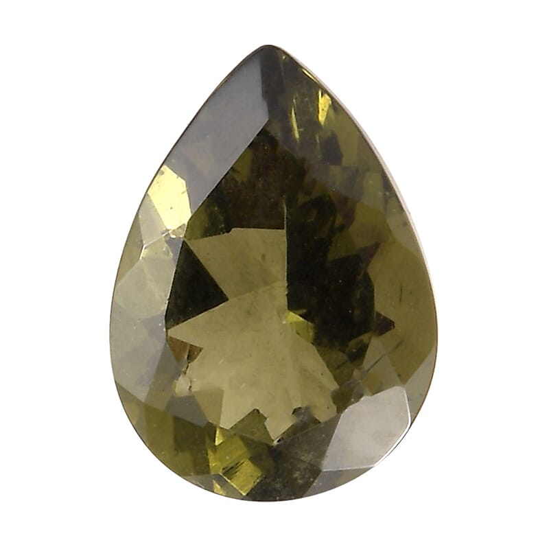 AA Bohemian Moldavite (Pear 7x5 mm) 0.55 ctw