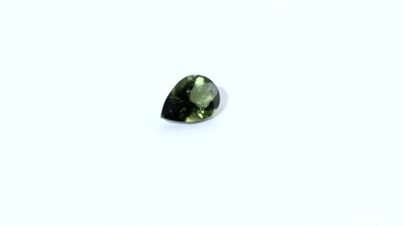 AA Bohemian Moldavite (Pear 7x5 mm) 0.55 ctw