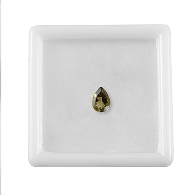 AA Bohemian Moldavite (Pear 7x5 mm) 0.55 ctw