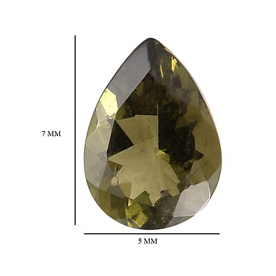 AA Bohemian Moldavite (Pear 7x5 mm) 0.55 ctw