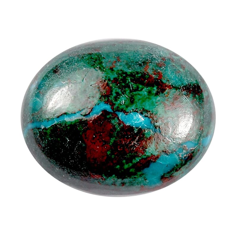 Australian Chrysocolla (Ovl 12x10 mm) 5.48 ctw Loose Gemstone