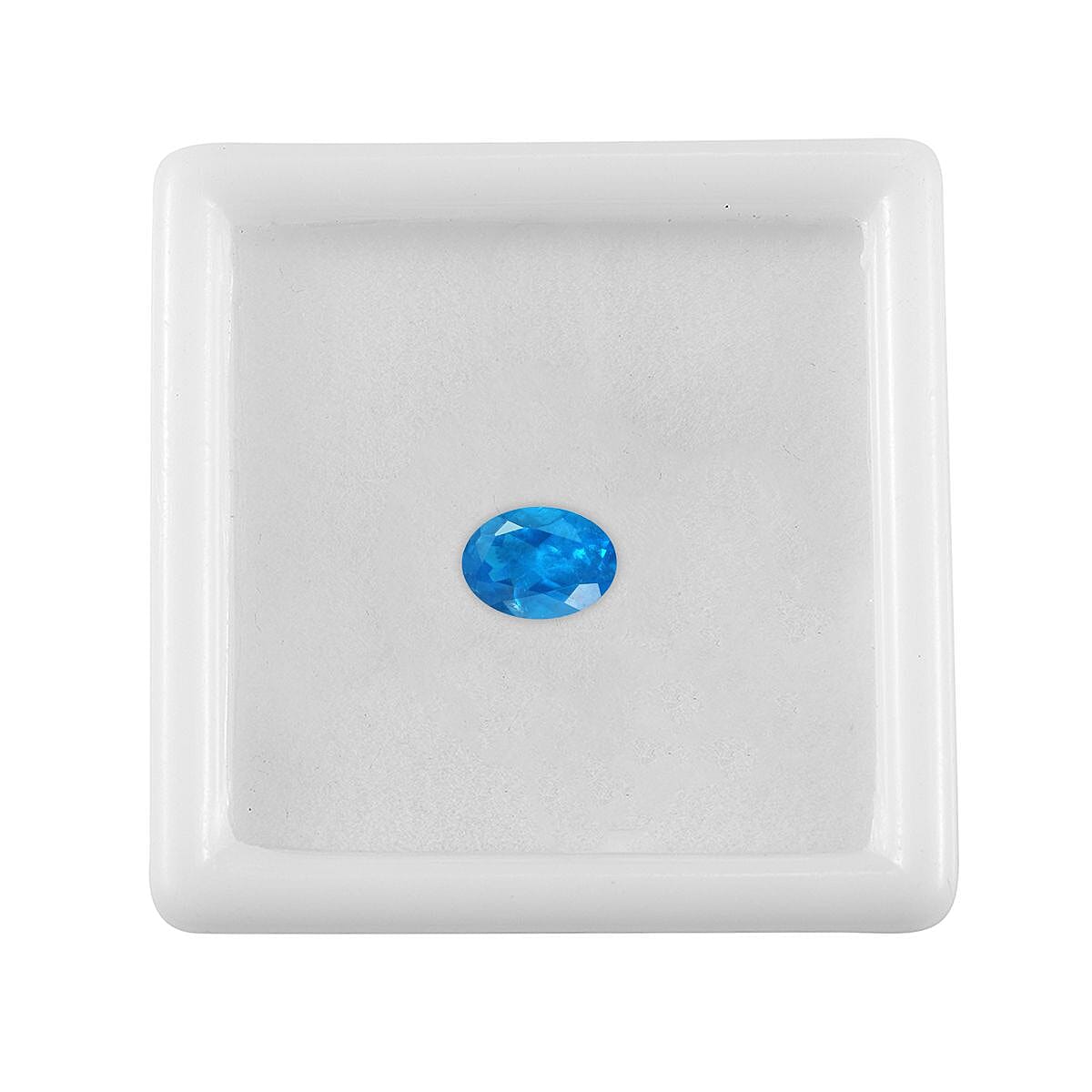 AA Malgache Neon Apatite (Ovl 7x5 mm) 0.75 ctw