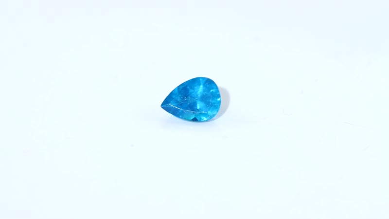 Malgache Neon Apatite (Pear 7x5 mm) 0.60 ctw Loose Gemstone