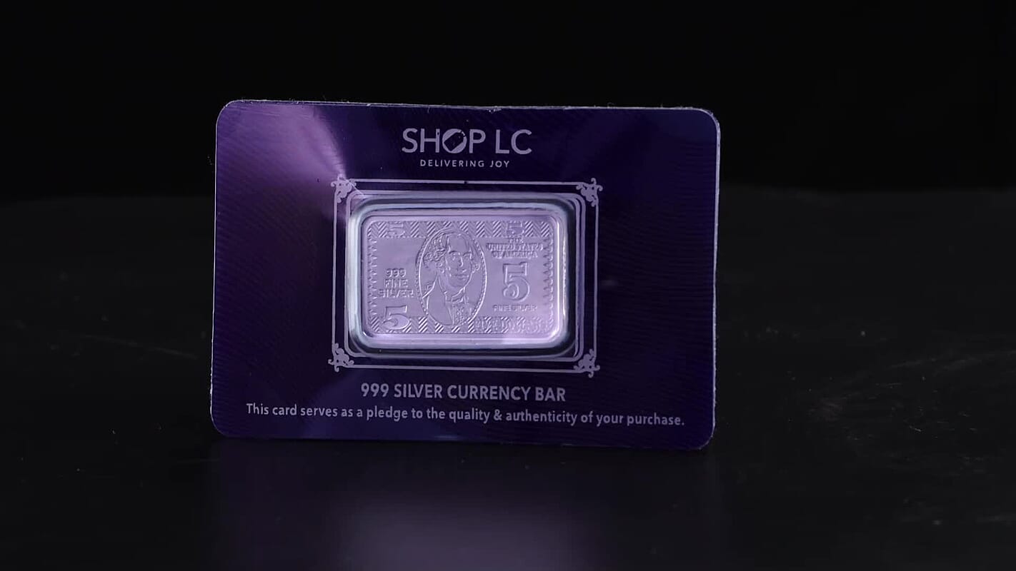 999.9 Fine Silver Currency Bar 5 Grams (Del. in 10-12 Days)