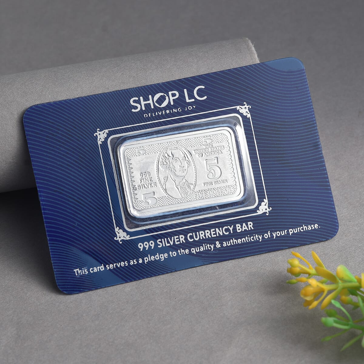 999.9 Fine Silver Currency Bar 5 Grams (Del. in 10-15 Days) image number 1