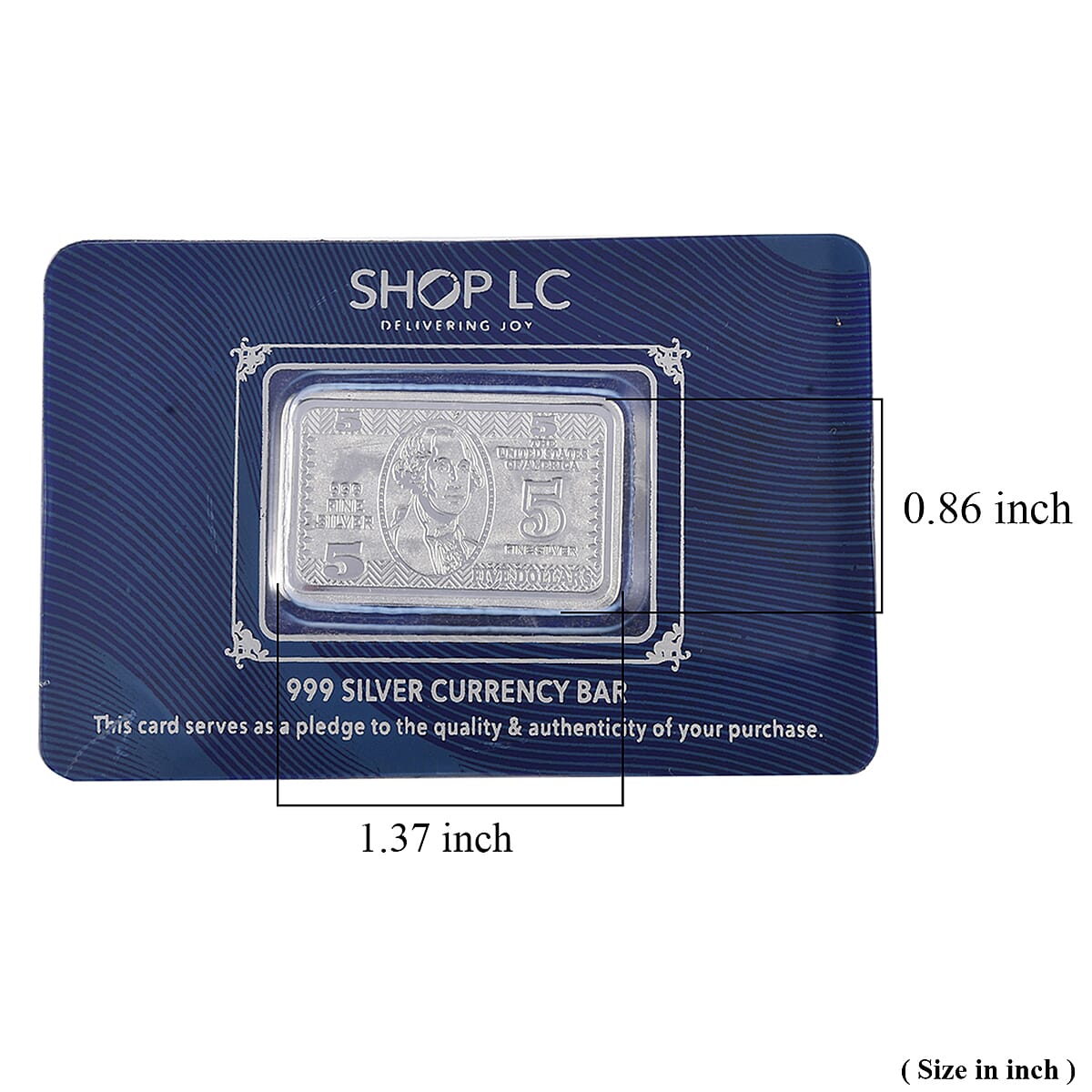  999.9 Fine Silver Currency Bar 5 Grams (Del. in 10-12 Days)  image number 4